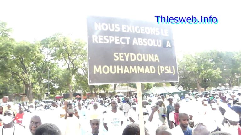 MANIFESTATION CONTRE L’ISLAMOPHOBIE, MACRON TRAITE DE TERRORISTE ET MACKY SALL INVITE A REVOIR SA COPIE