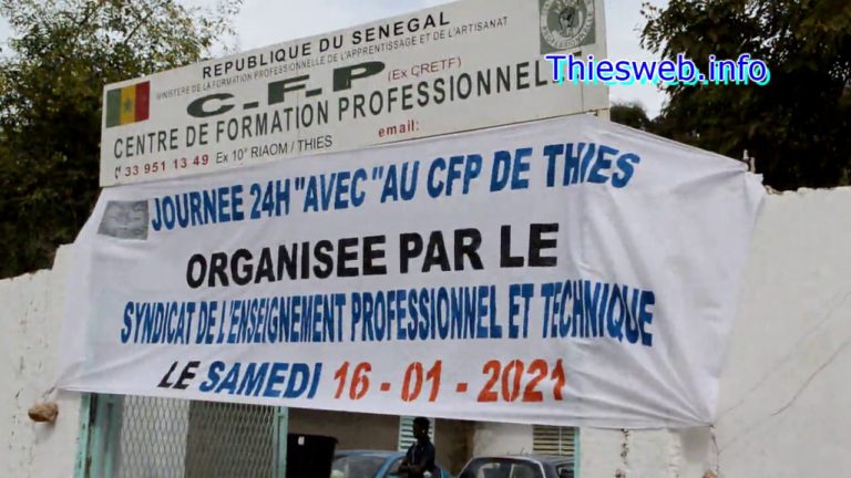 ENSEIGNEMENT PROFESSIONNEL ET TECHNIQUE, LE SEPT S’INVESTIT DANS L’AMELIORATION DU CADRE D’APPRENTISSAGE DU CFP DE THIES