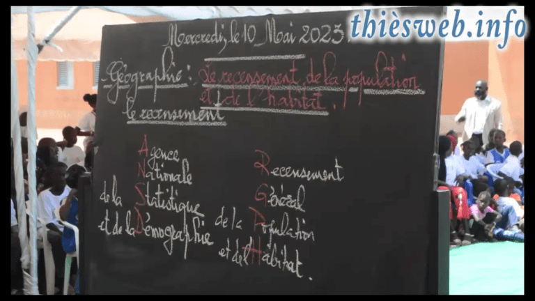 Recensement général de la populations et de l’habitat, La grande leçon de vie des élèves de route de