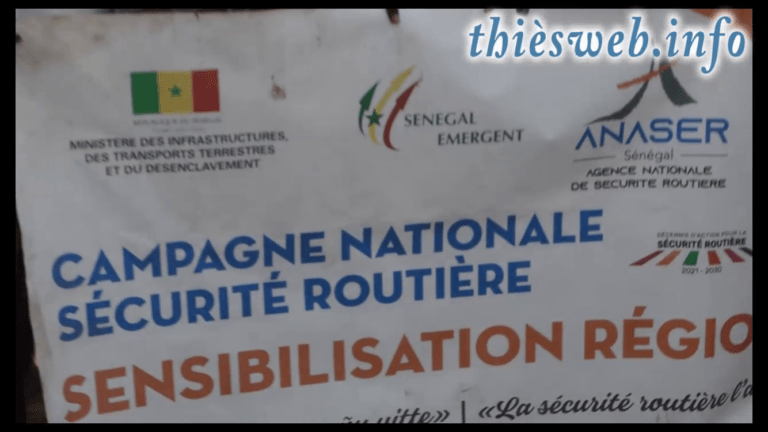 Pour une sécurité routière des usagers vulnérables, L’ANASER et l’inspection d’académie de Thiès conjuguent leurs efforts