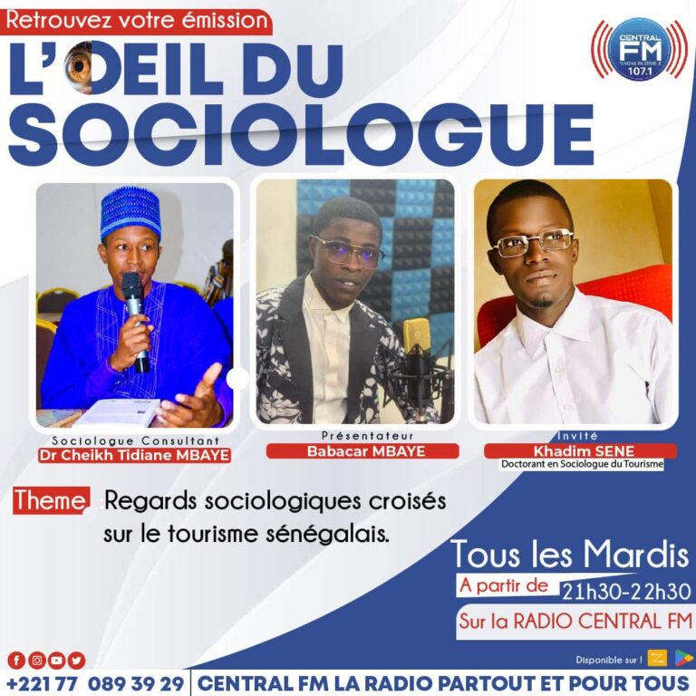 La sociologie du tourisme au Sénégal par Khadim SENE.